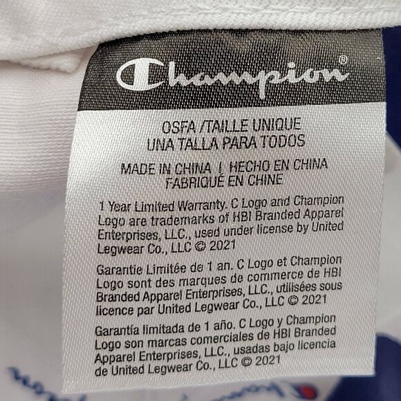 Champion Adjustable Dad Hat Mens Womens White Embroidered Script Logo - Picture 11 of 12